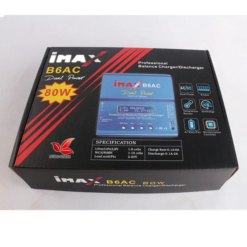 Новое зарядное устройство iMAX B6 AC 80 Вт B6AC Lipo NiMH 3S/4S/5S RC для балансировки