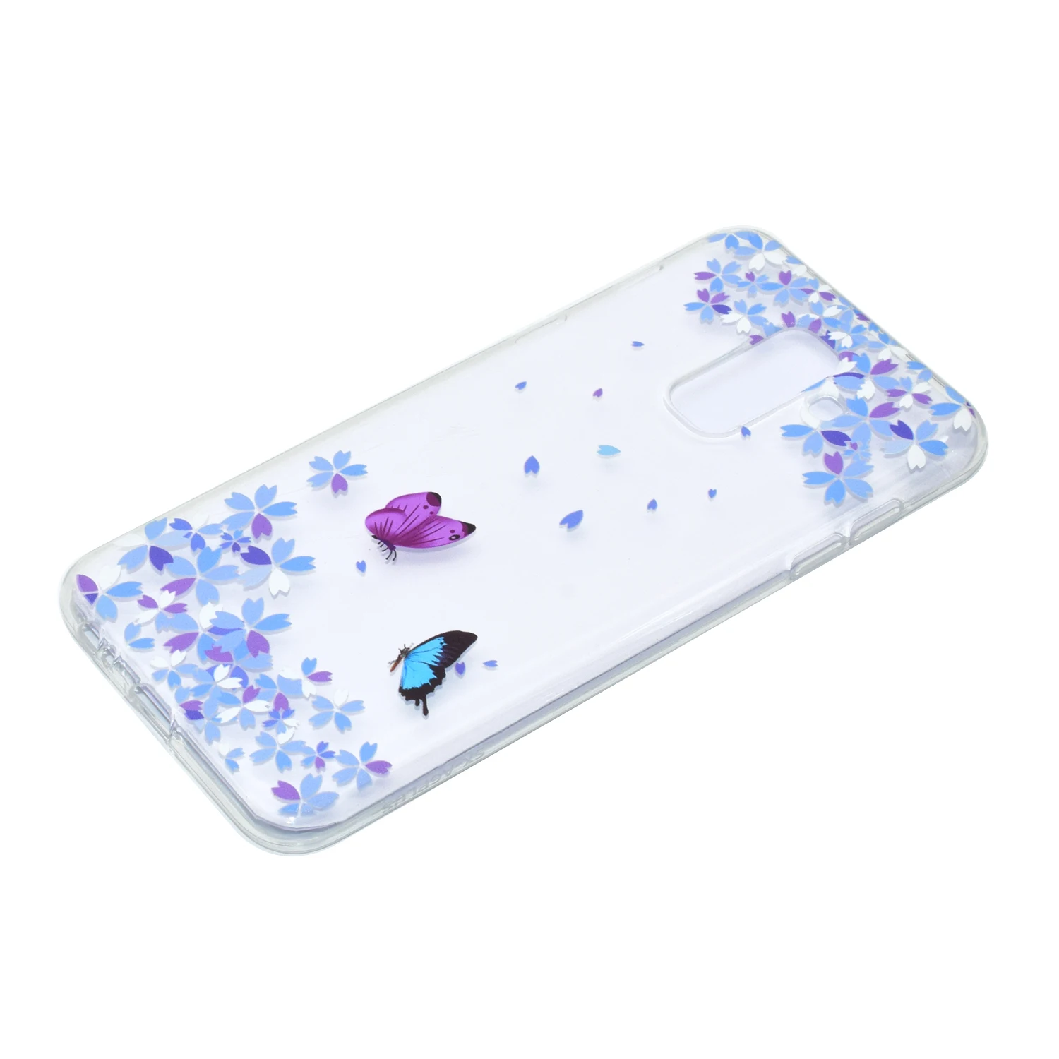 Dulcii шаблон печати желе ТПУ телефон Корпус для samsung Galaxy A6 + (2018) /A9 Star Lite-бабочки и