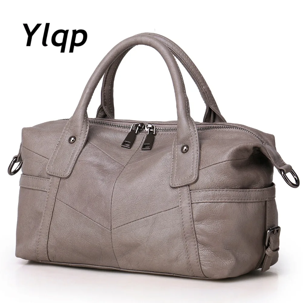 Genuine Leather Women's Handbag Designer Brand Tote Bag Ladies Leather Shoulder Bag Fashion Real Leather Vintage Women Bag