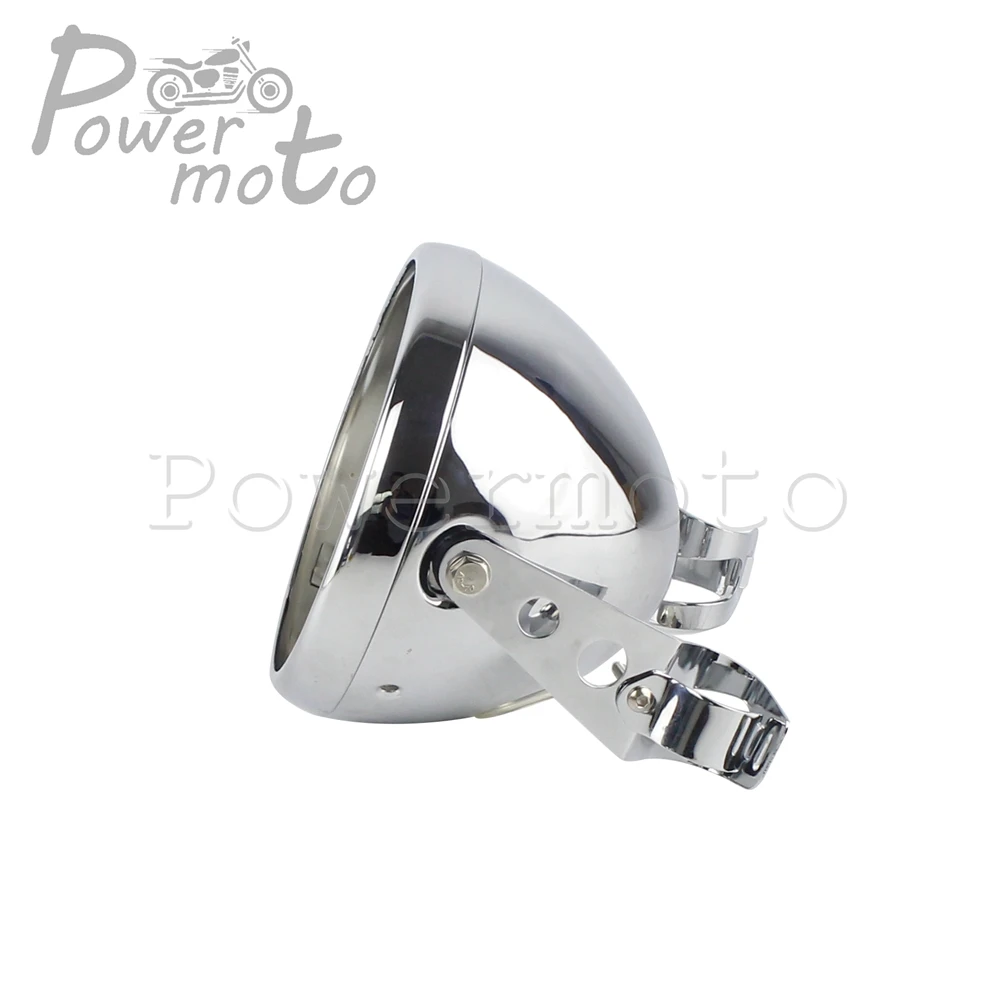 

Motorcycle 7 inch Headlight Bucket Housing Shell w/ Bracket For Harley Sportster Chopper Bobber Custom Retro Headlamp Lighthouse