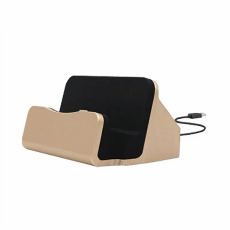 For Type C Gold Для iPhone зарядная док-станция настольная Мобильная поддержка зарядное устройство для мобильного телефона держатель для Android Xiaomi Тип C подставка настольная база - Цвет: For Type C Gold