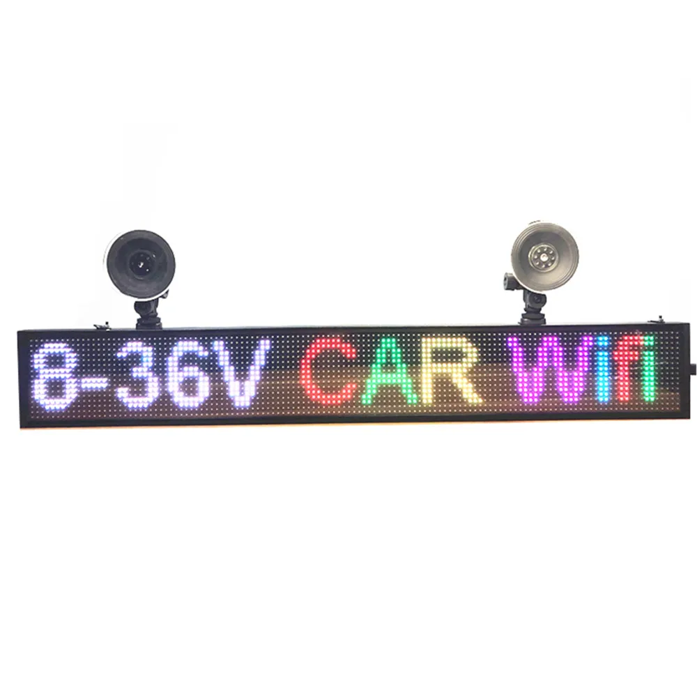 66 см RGB7 цветов P5 Автомобильный светодиодный знак программируемая информация о
