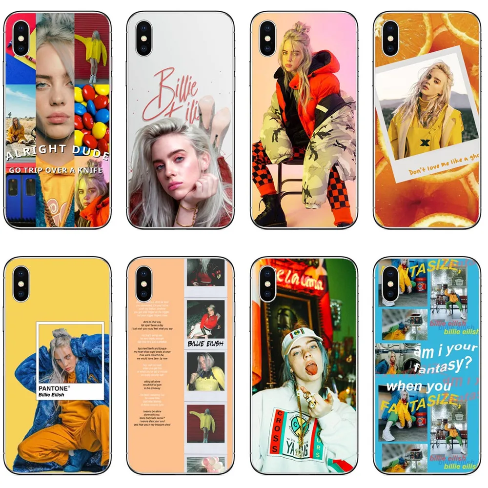 Модные Billie Eilish музыка певица жесткий чехол для телефона PC iphone 8 Plus 7 6 XR как Max SE 5 5S