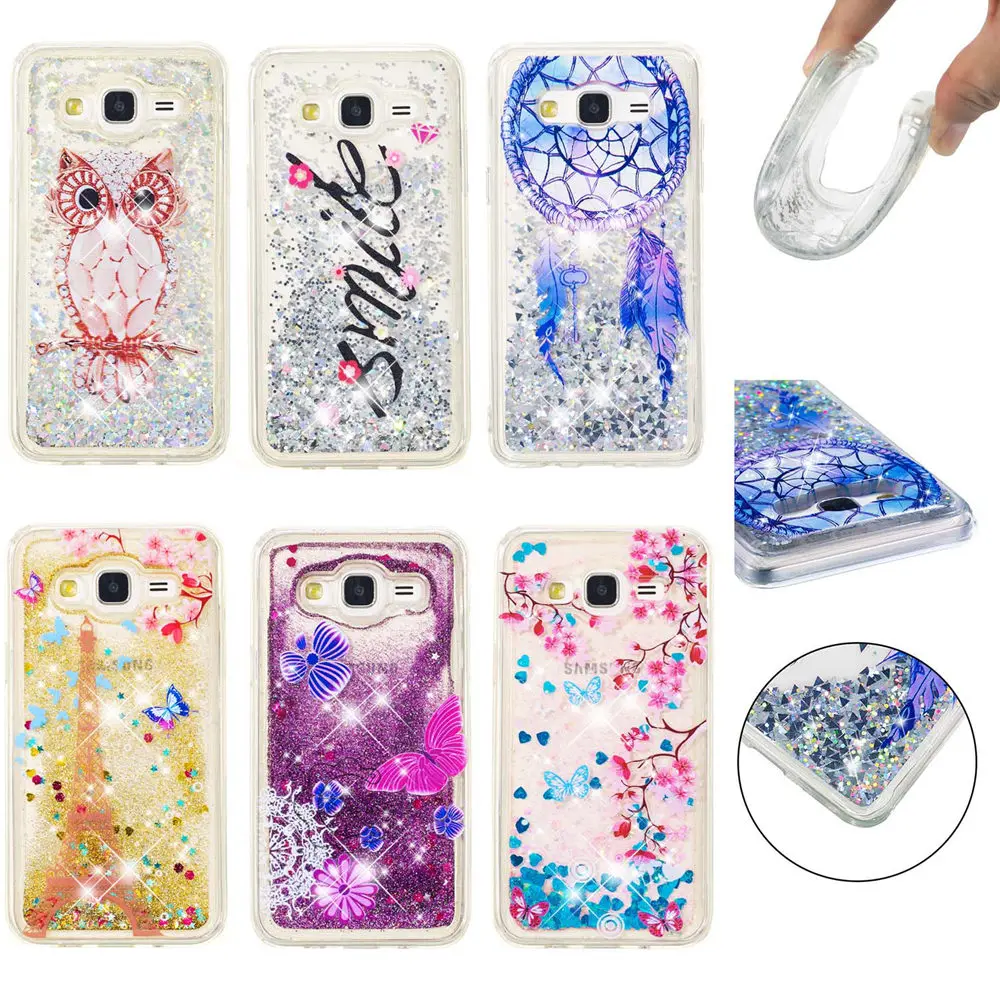 Чехол с сияющими блестками для Samsung Galaxy J5 J 5 SM J500F J500H J500FN Динамические Liquid чехол телефона SM-J500F SM-J500H SM-J500FN случае