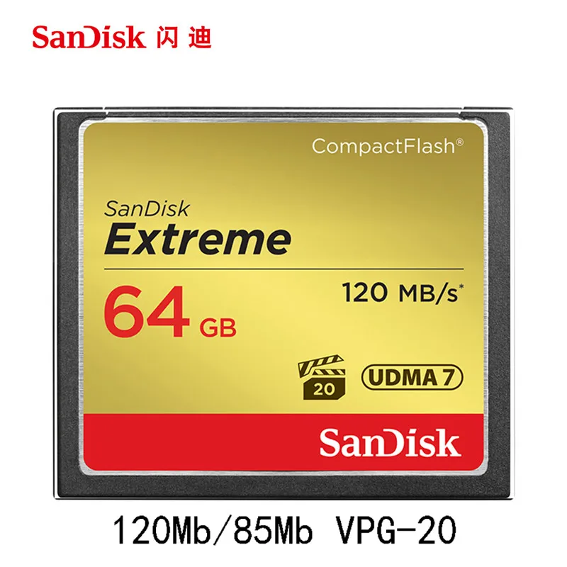 CFXSB-064G SanDisk Экстремальная карта памяти карта 128 ГБ 32 ГБ 64 Гб 120MBS карта памяти 32 64 128 ГБ флэш-карты памяти Carte Memoire для камеры - Емкость: CFXSB-064G