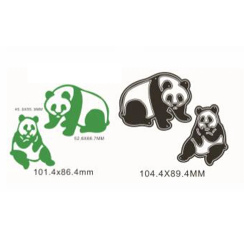 Милые обезьянки Лев панда металлические режущие трафареты для DIY скрапбукинга