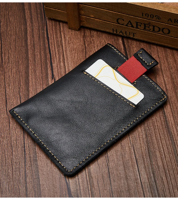Кошелек мужской из натуральной кожи с RFID защитой и отделением для карт|Мужские