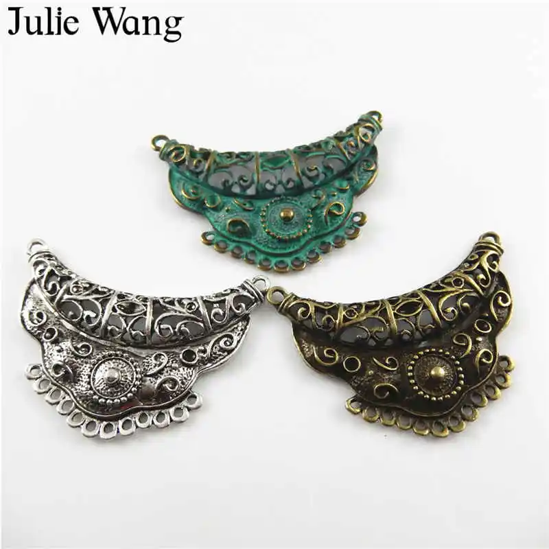 Julie Wang 3 шт. Смешанные антикварных цвета винтажный платок в форме короны Шарм