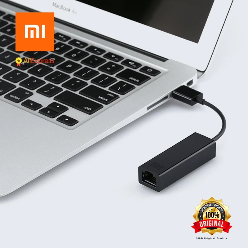 Оригинальный Xiaomi USB для RJ45 Внешняя Ethernet карта lan адаптер 10/100 Мбит/с xiaomi TV BOX 3 Pro 3s Mac