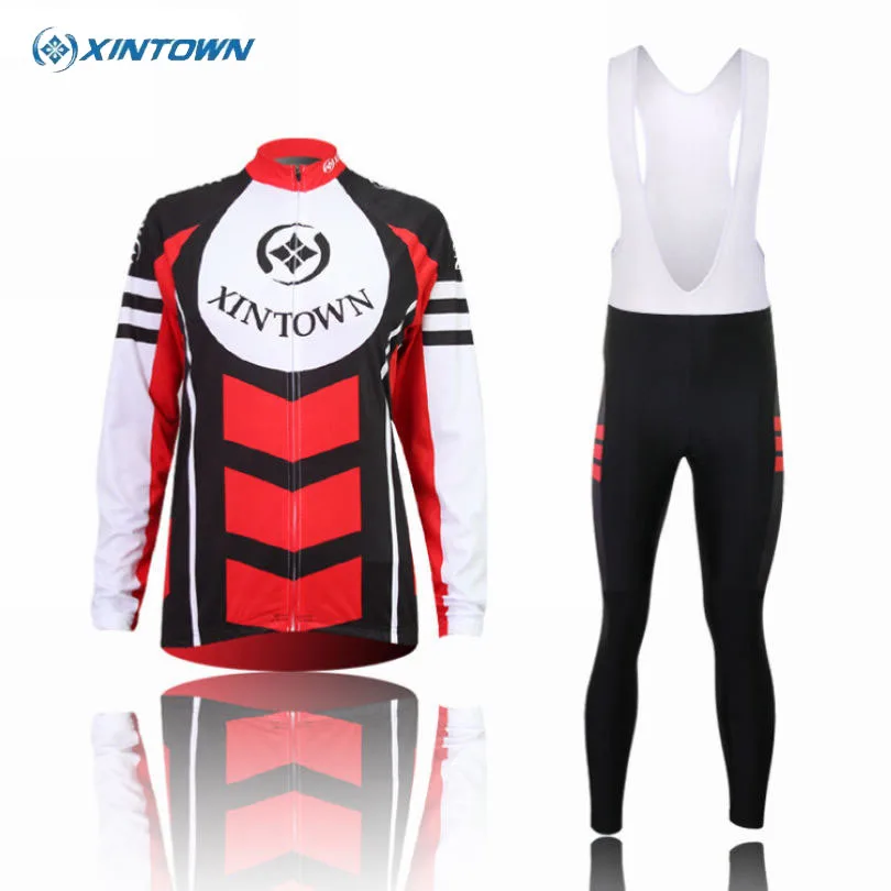XINTOWN Женская велосипедная одежда с длинным рукавом Ropa Ciclismo набор спортивной