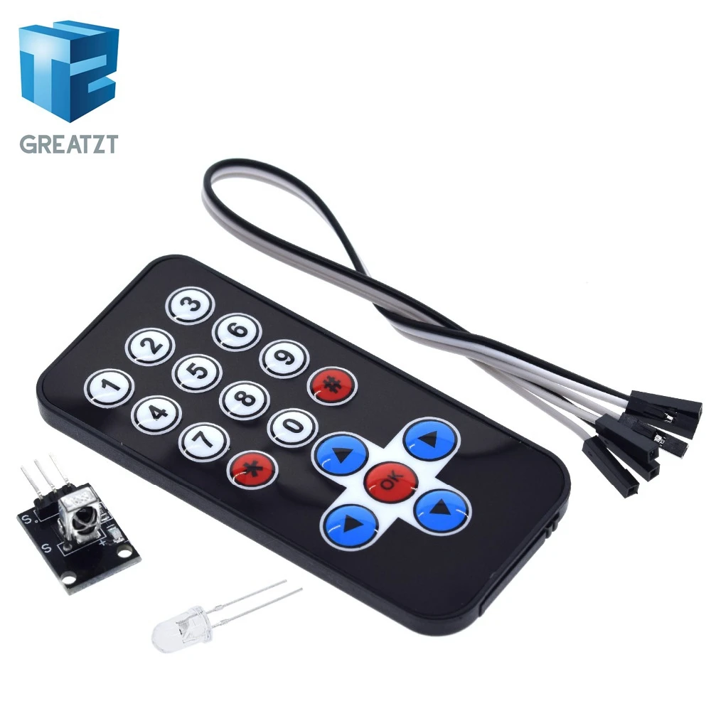 Комплект инфракрасных модулей дистанционного управления GREATZT HX1838 для Arduino Raspberry Pi