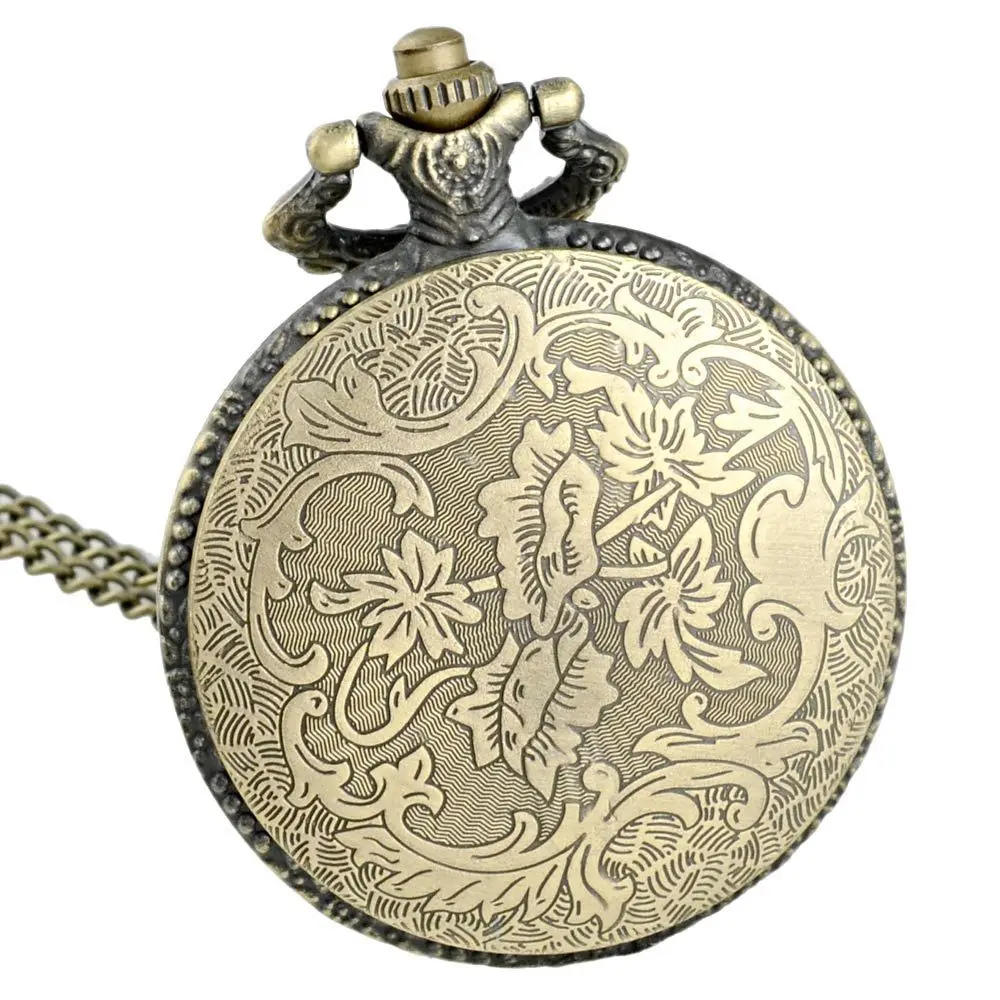

Vintage Bronze Fob Watch Steampunk Pocket Watch With Chain Chain Pocket Watch Necklace Pendant For Men And Women
