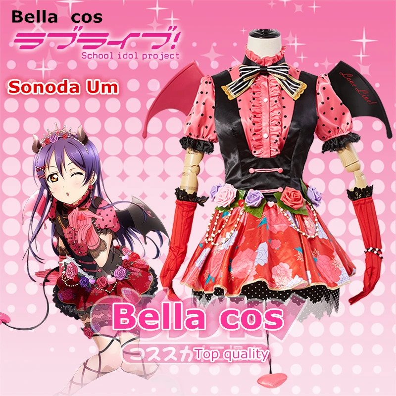 Горячая Распродажа! Lovelive awake little devil Ageha imp Уми Сонода косплей костюм платье