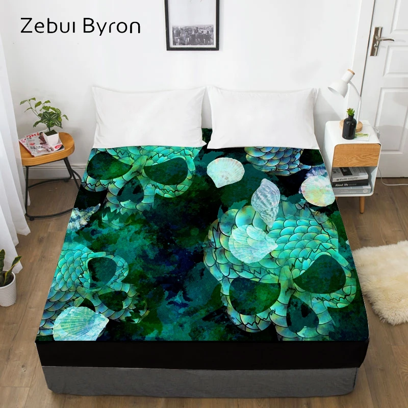 Простыня эластичная с 3D рисунком простыня черепа цветов 135/150/160x200|Простыня| |