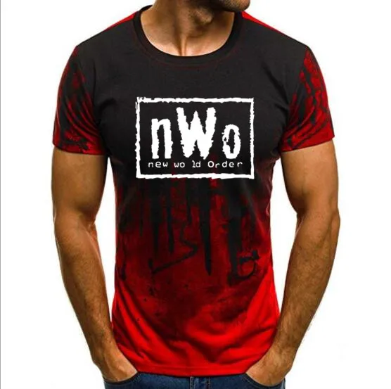 68pk Взрослый мужской WCW Wrestling NWO New World Ink Wolfpac черная футболка мужская брендовая