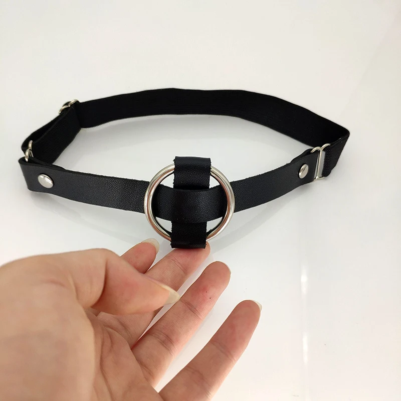 Sexy Women Elastic Round Leather Leg Ring Garter Belt Punk Thigh Goth Harajuku Harness 100% Handmade CRL616 | Украшения и