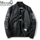 Бренд Mwxsd, повседневная мужская куртка-пилот в стиле милитари, мужская куртка-бомбер с воротником-стойкой, тактическая Мужская армейская куртка-бомбер MA-1