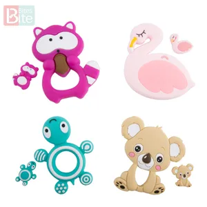 Силиконовый Прорезыватель для зубов Черепаха, 2 шт.компл.