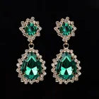 YFJEWE модные роскошные элегантные драгоценные Стразы Висячие серьги для женщин ювелирные изделия из старинных серег аксессуары Прямая поставка # E067