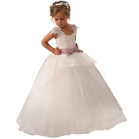 kids flower girl dresses children pageant evening gowns sequined lace mesh ball gowns wedding first communion dresses