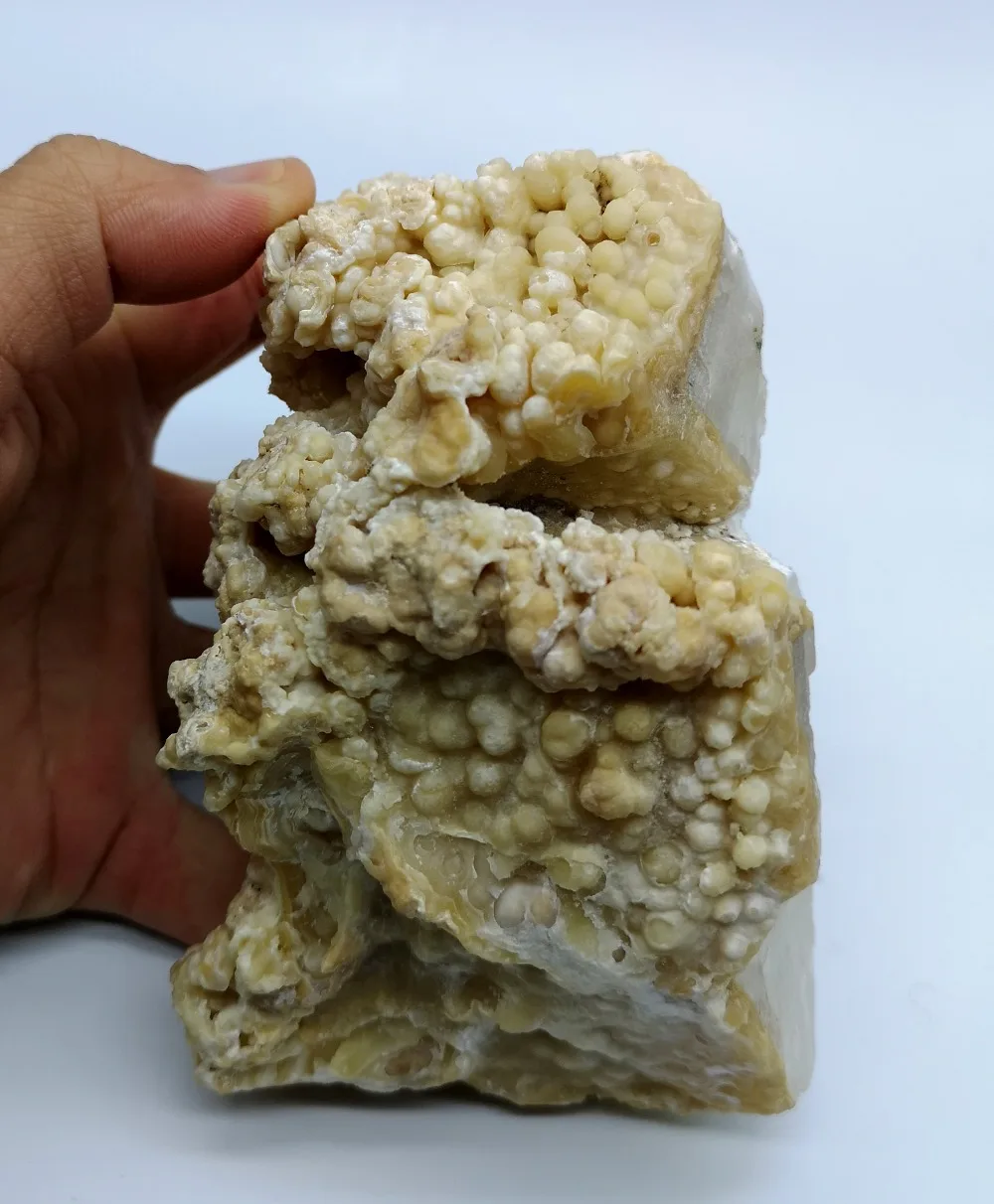 

866g Natural stalactite and calcite symbiotic mineral crystal teaching specimen collection ornaments from China