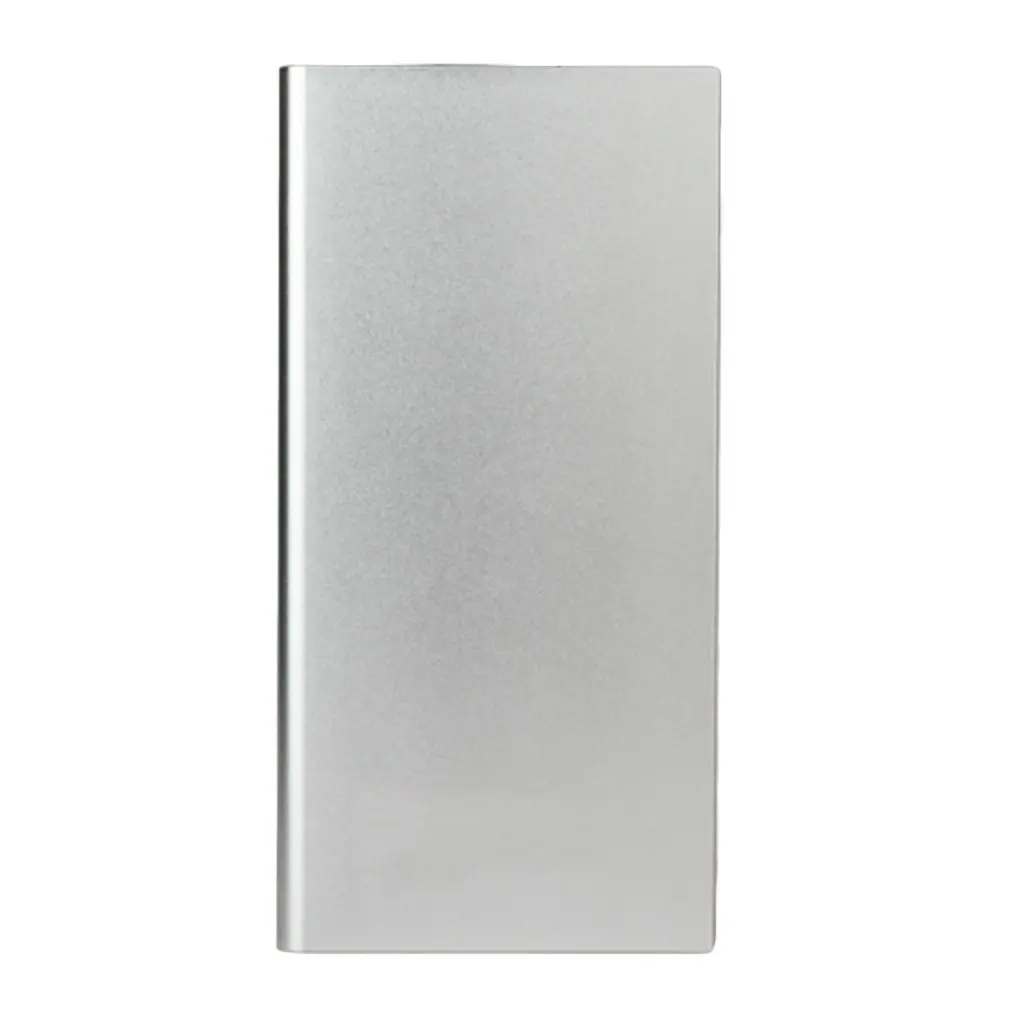 Sliver Универсальный внешний аккумулятор 50000 мА/ч, 9,5 мм, ультратонкий двойной USB выход, портативное зарядное устройство для мобильных телефонов, аксессуары для источника питания - Цвет: Sliver