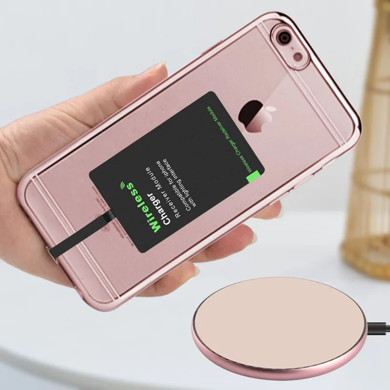 Беспроводное зарядное устройство приемник для iPhone 7 6 5 samsung a5 7 беспроводной зарядный приемник для Xiaomi 5 6 Redmi 4x oneplus lg