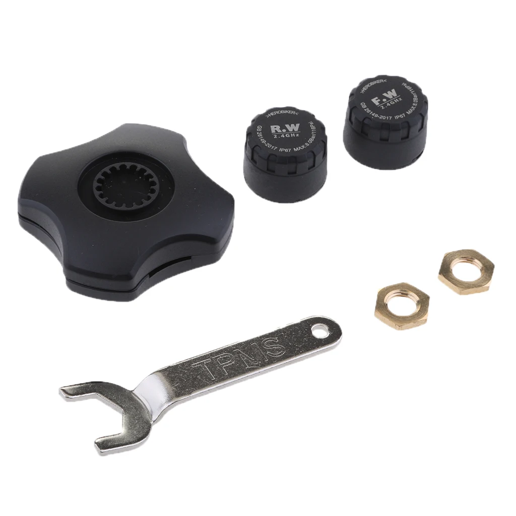 Мотоцикл Велосипед TPMS шины температура давления система мониторинга + 2 датчика| |