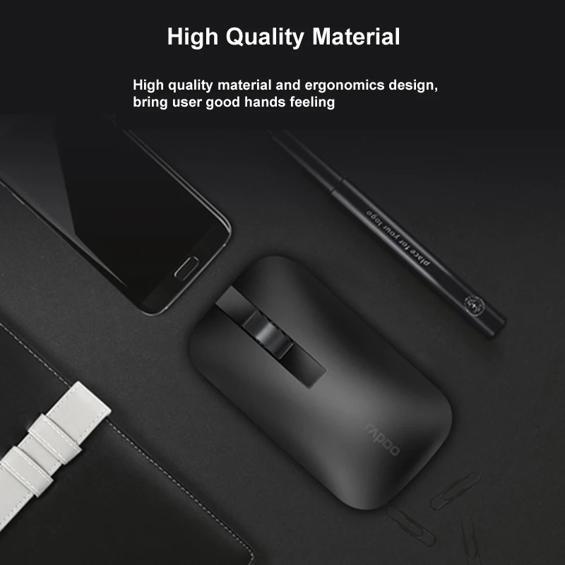 Rapoo Multi-mode Silent Беспроводной Мышь с 1300 Точек на дюйм Bluetooth 3,0/4,0 РФ 2,4 ГГц для 3 устройства подключение Office для дома мыши# M550