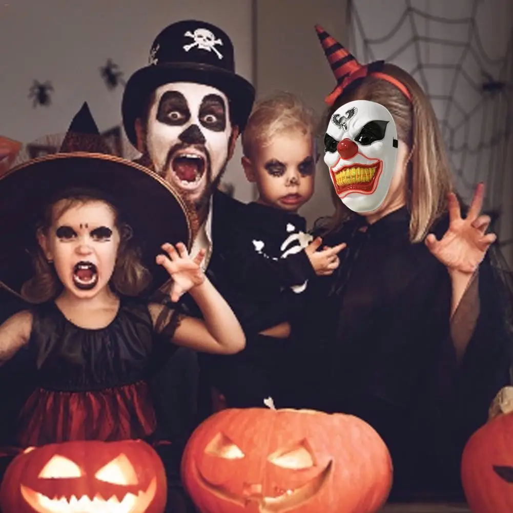 Костюм на Хэллоуин светодиодная маска для вечеринки дом с привидениями