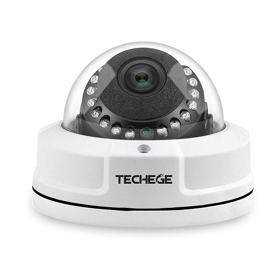 Techege CCTV System 4CH 4K POE NVR 4MP IP Camera Vandalproof IR Night Vision Motion Detection Security Surveillance | Безопасность и