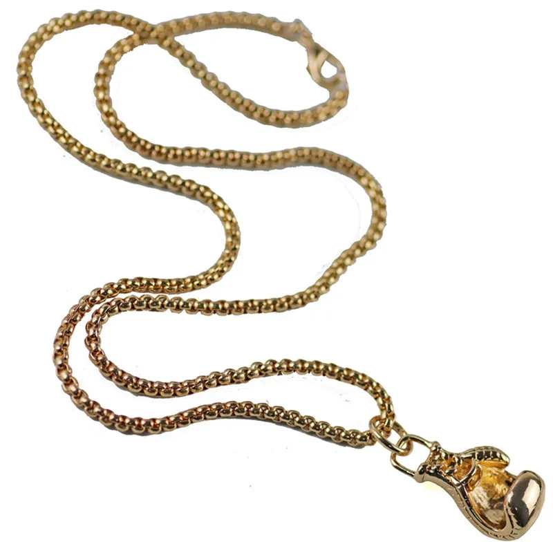 Ожерелье с подвеской в виде боксерской перчатки цвета шампанского аксессуары