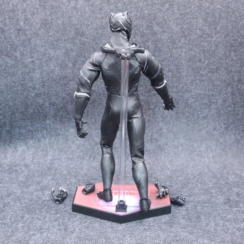 Популярная игрушка Marvel, оригинальная 1:6, Мстители, Бесконечная война, супер герой, Черная пантера, BJD, фигурка, ПВХ игрушка, 30 см