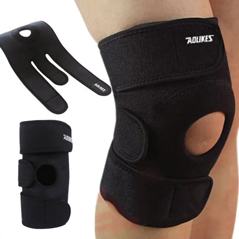 Aolikes; Регулируемый наколенник для поддержки коленной чашечки, переносной спортивный стабилизатор для защиты колена, скалолазания, баскетбола