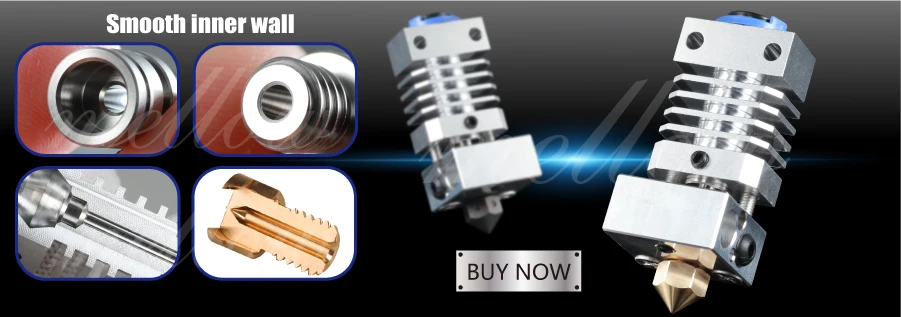 Mellow Upgrade CR10 цельнометаллический Hotend экструдер комплект гибкий титановый Тепловой разрыв для Creality CR-10 CR-10S микро Швейцарский 3D-принтер