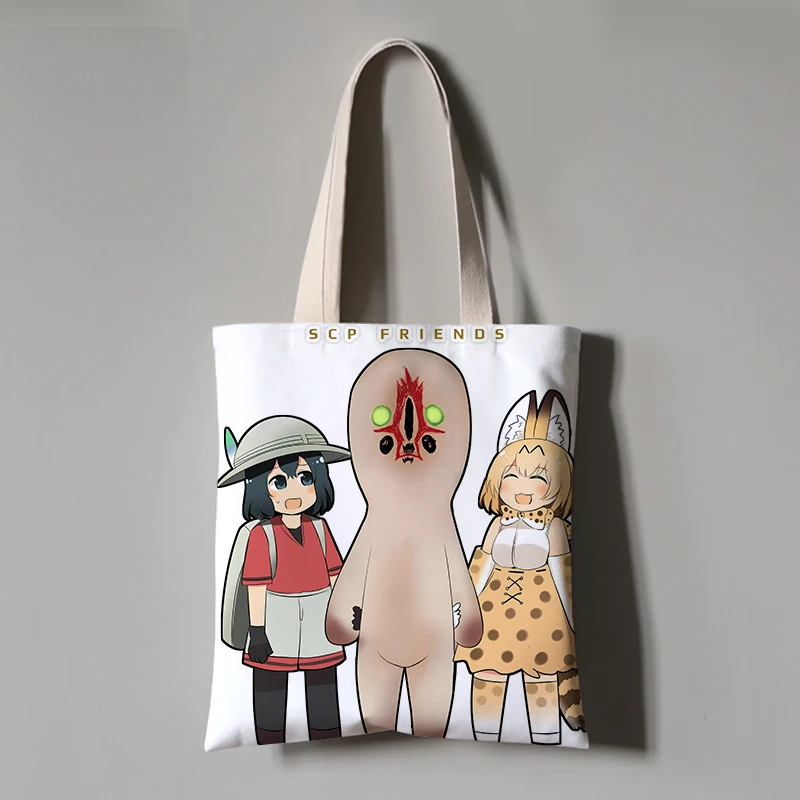 SCP Foundation Canvas School Bookbag сумки для покупок женские через плечо дорожные женщин DIY