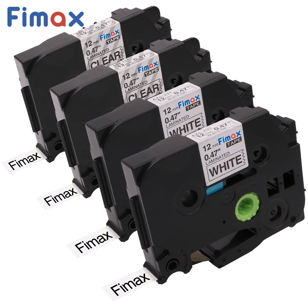 Fimax 4 шт. Tze231 Tze131 совместимая лента для сенсорных этикеток Brother P 12 мм tze принтеров |