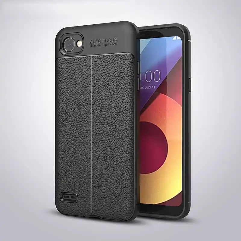 Mokoemi Fashion Lichee Pattern Shock Proof Soft 5.5&quotFor LG Q6 Case For Plus Mini Cell Phone Cover |