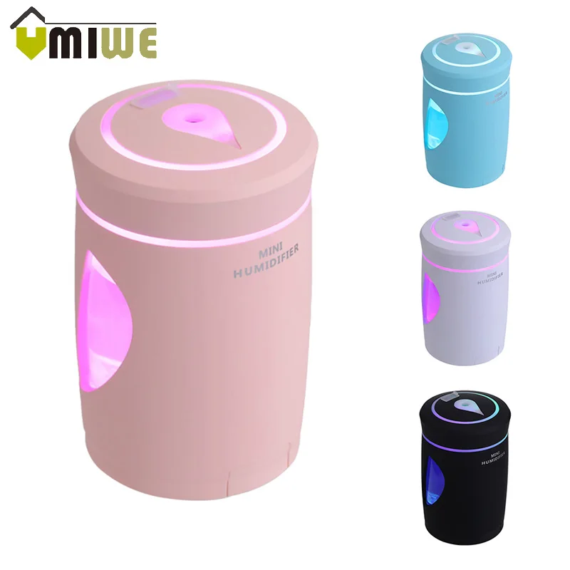 5 in 1 USB Ultrasonic Air Humidifier Portable Woodpeck Mini with LED Light and Fan Mist Maker for Home Office Car Use | Бытовая техника