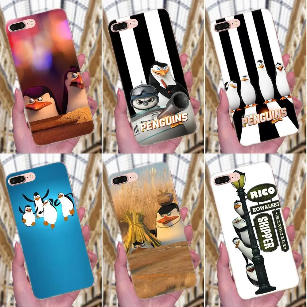 Мягкий сотовый телефон для Xiaomi Redmi Note 2 3 3S 4 4A 4X 5 5A 6 6A Pro Plus Hot Penguins Of мадагаскарский |