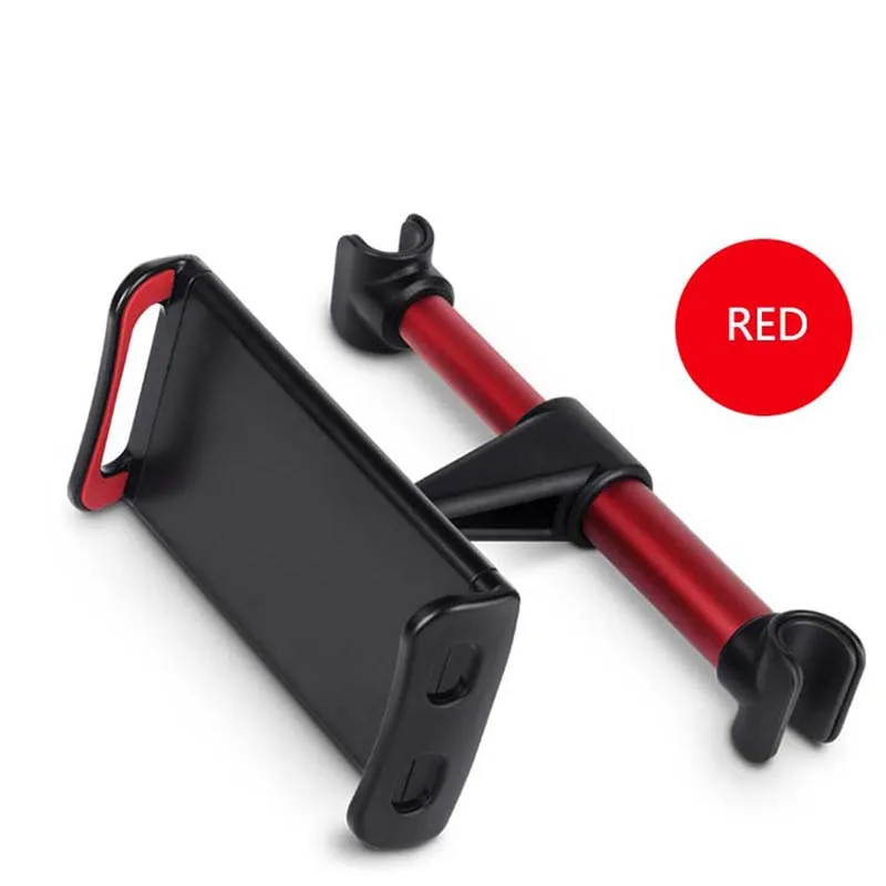 red 4-11 дюймов сплав автомобильный держатель для телефона заднее сиденье планшет кронштейн 3 в 1 комбо 360 градусов Автомобильный держатель для iPhone X 8 iPad mi Pad - Название цвета: red