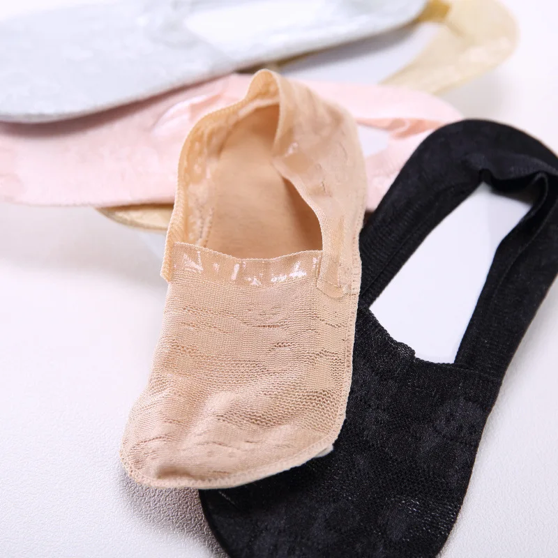 Summer Boat Socks Cute Women Silicone Anti-slip No Show Korean Style Low Cut Sexy Lace Mesh Invisible Sock Skarpetki Niski | Женская