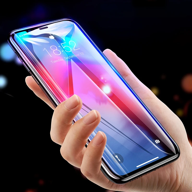 Защитное стекло Baseus закаленное 0 3 мм для iPhone Xs Max XR|Защитные стёкла и плёнки