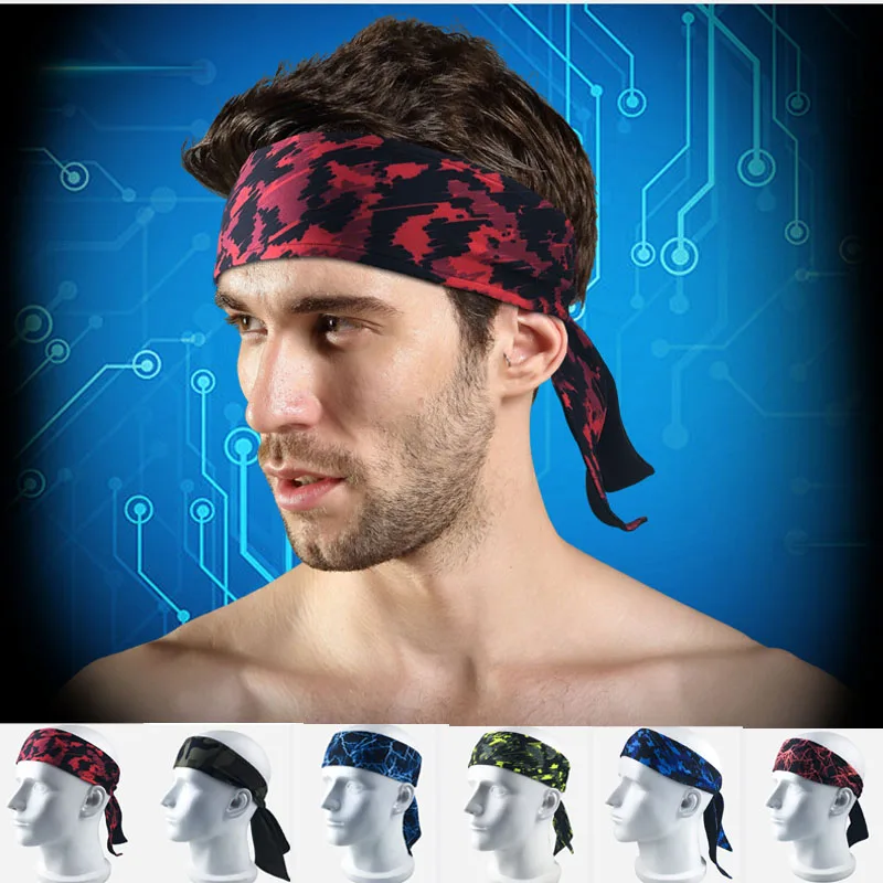 Повязка на голову Спорт повязка обувь для мужчин и женщин ленты волос пот полосы