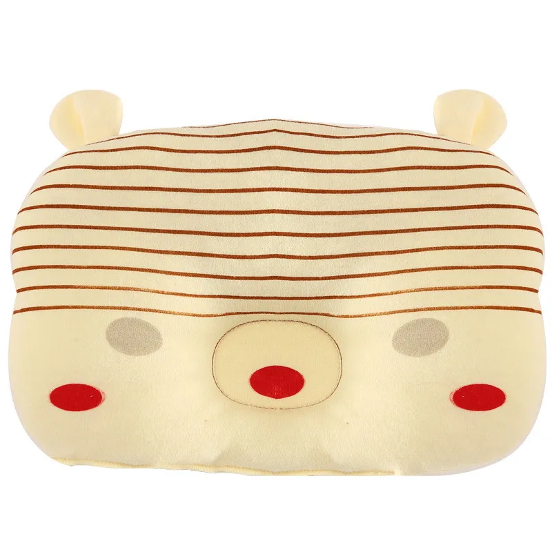 Cartoon Anti-rollover Head Positioner Sleep Shaping Pillow Pure Cotton Newborn Shape Anti-bias 0-1 Years Old | Мать и ребенок