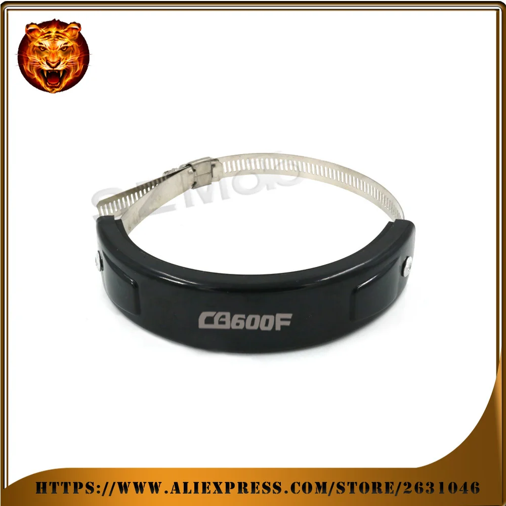 

For HONDA CB600F CB600 Motorcycle Silencer Round Oval Exhaust Protector Protect Can Cover 2017 2018 Universal Scope 100mm-140mm