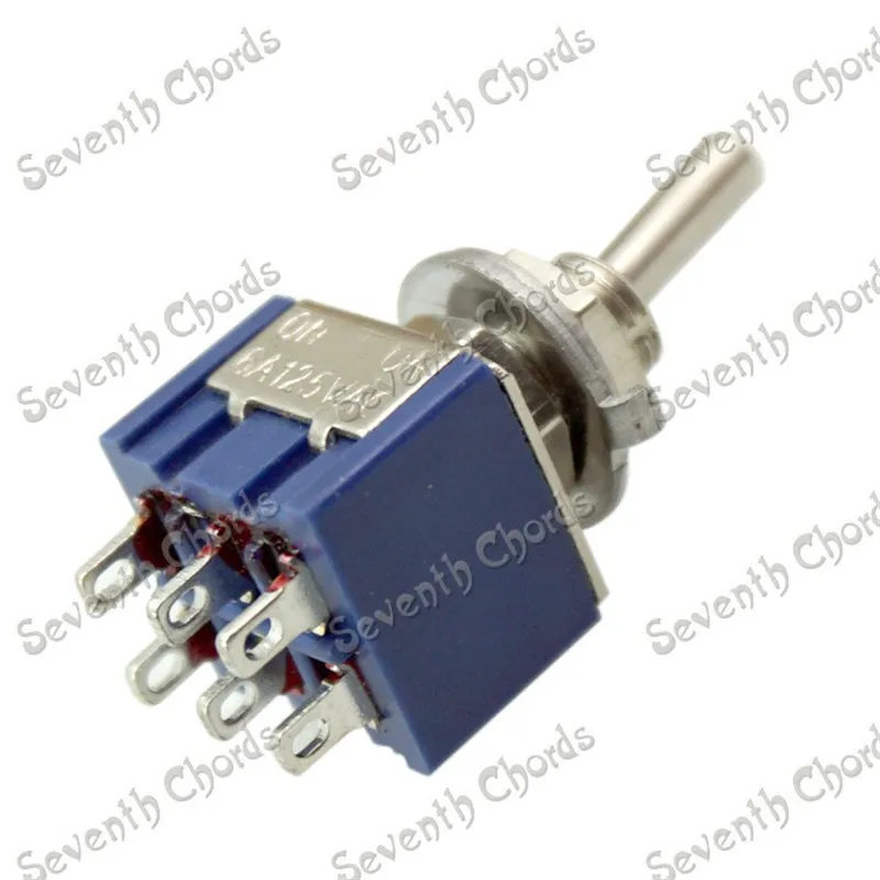 2 шт. 6 контактов 6A В переменного тока мини переключатель для управления