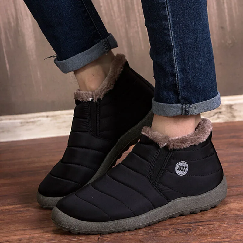 Женские зимние ботинки Обувь для мам Нескользящие Водонепроницаемые гибкие