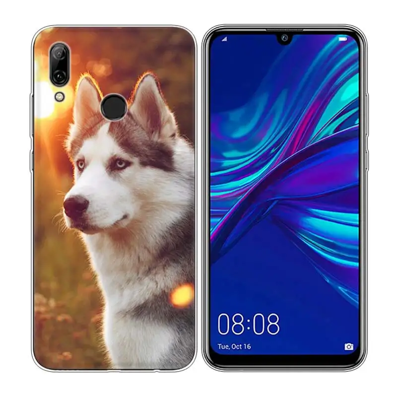 Style 07 Силиконовый чехол для телефона с милой собачкой из материала Хаски для huawei P30 Lite P Smart Honor 7A 8 8A 8C 8X 10i Y5 Y6 Y7 Y9 Pro - Цвет: Style 07
