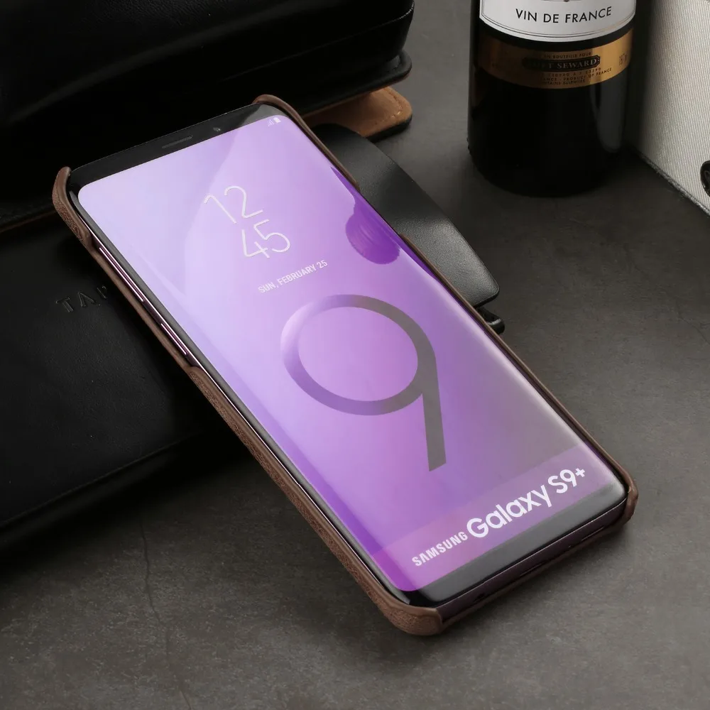 S9 плюс Чехол Для Телефона Чехол Ультра Тонкий ретро Стиль Роскошная натуральная кожа задняя крышка чехол защитный чехол для samsung Galaxy S9 плюс S9 Note 9